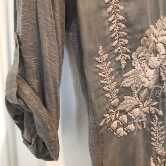 Embroidered button down. - Picture 3 of 5